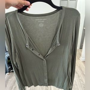 American eagle size large green top